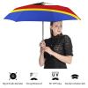 Calculay Flag of Eswatini Portable Automatic Switch Folding Umbrella Manual Sunshade Anti-UV Travel Umbrella Rainproof And Windproof Suitable for Men And Women Automatic view 4