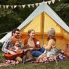 WELLOS Double Door Canvas Glamping Tent Rainproof, Camping Bell Tent for 4 Person with Windows, Easy Set-Up All Season Tents - Embrace Outdoor Luxury with Family-Friendly Tent and Ready for Thrills Large view 2