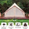 WELLOS Double Door Canvas Glamping Tent Rainproof, Camping Bell Tent for 4 Person with Windows, Easy Set-Up All Season Tents - Embrace Outdoor Luxury with Family-Friendly Tent and Ready for Thrills Large view 3