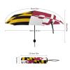 Calculay Maryland Flag Portable Automatic Switch Folding Umbrella Manual Sunshade Anti-UV Travel Umbrella Rainproof And Windproof Suitable for Men And Women Automatic view 2