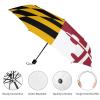 Calculay Maryland Flag Portable Automatic Switch Folding Umbrella Manual Sunshade Anti-UV Travel Umbrella Rainproof And Windproof Suitable for Men And Women Automatic view 3