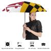 Calculay Maryland Flag Portable Automatic Switch Folding Umbrella Manual Sunshade Anti-UV Travel Umbrella Rainproof And Windproof Suitable for Men And Women Automatic view 4