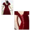 Cxapnstou Formal Gown Wedding Dress Zipper Replacement Adjustable Fit Corset Back Kit,Burgundy,16 Inches view 3
