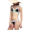 AIBEARTY Women's Hand Crochet Knitted Two Piece Bikini Swimsuit Set Sexy Bohemian Tranigle Bathing Suit Swimwear view 1