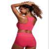 CRZ YOGA Women's Bikini Tops High Neck Swimsuit Racerback Padded Bathing Suit Sexy Swimwear Magenta X-Large view 2