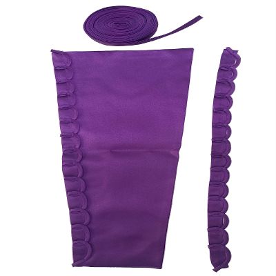 Cxapnstou Satin Adjustable Corset Kits to Replace a Zipper for Women Wedding Gown Dress,Purple,14 Inches