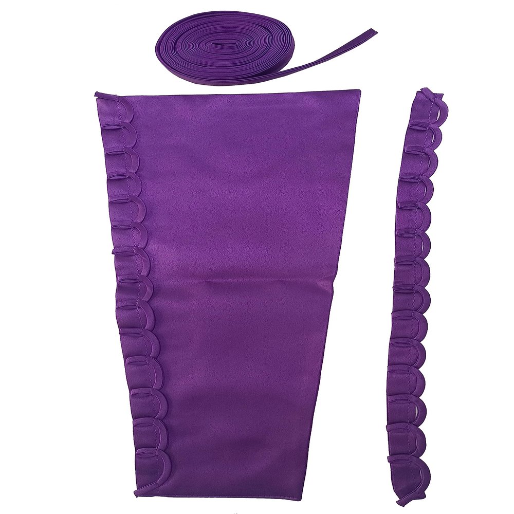 Cxapnstou Satin Adjustable Corset Kits to Replace a Zipper for Women Wedding Gown Dress,Purple,14 Inches