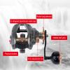 Baitcasting Reel Fishing Reel, Metal 18 +1BB Right Hand Clear Voice Ultra Light Baitcasting Reel for Fishing view 2