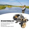 Baitcasting Reel Fishing Reel, Metal 18 +1BB Right Hand Clear Voice Ultra Light Baitcasting Reel for Fishing view 3