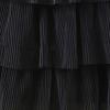 Summer Girl Half Skirt Three Seersucker Press Pleated Mesh Half Skirt Princess Wind Short Baby (Black, 18-24 Months) view 3