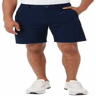 32 Degrees Men's Tech Cargo Short (Blue, 34)