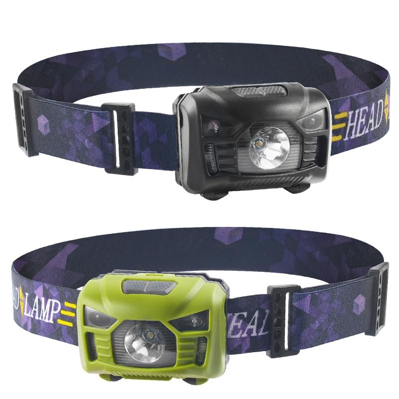 JUJINGYANG 3W Strong LED high Light Running Fishing Camping Emergency Lighting USB Charging Outdoor Waterproof Headlight (Green)