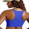 CRZ YOGA Women's Bikini Tops High Neck Swimsuit Racerback Padded Bathing Suit Sexy Swimwear Milky Way Purple Large view 4