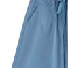 JEsilunmaMY Womens Baggy Cotton Lounge Bermuda Shorts Drawstring Thin Shorts with Pockets Solid Color Casual Wide Leg Shorts (Blue,X-Large) view 2