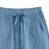 JEsilunmaMY Womens Baggy Cotton Lounge Bermuda Shorts Drawstring Thin Shorts with Pockets Solid Color Casual Wide Leg Shorts (Blue,X-Large) view 3
