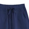 JEsilunmaMY Womens Baggy Cotton Lounge Bermuda Shorts Drawstring Thin Shorts with Pockets Solid Color Casual Wide Leg Shorts (Dark Blue,Large) view 3