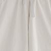 JEsilunmaMY Womens Baggy Cotton Lounge Bermuda Shorts Drawstring Thin Shorts with Pockets Solid Color Casual Wide Leg Shorts (Beige,4X-Large) view 3