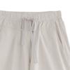 JEsilunmaMY Womens Baggy Cotton Lounge Bermuda Shorts Drawstring Thin Shorts with Pockets Solid Color Casual Wide Leg Shorts (Beige,4X-Large) view 4