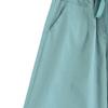 JEsilunmaMY Womens Baggy Cotton Lounge Bermuda Shorts Drawstring Thin Shorts with Pockets Solid Color Casual Wide Leg Shorts (Cyan,4X-Large) view 2
