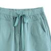 JEsilunmaMY Womens Baggy Cotton Lounge Bermuda Shorts Drawstring Thin Shorts with Pockets Solid Color Casual Wide Leg Shorts (Cyan,4X-Large) view 3