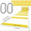 Marine Ladder for Boat Motorboat Catamaran 8 ft | Polyester Reflective Rope Ladder | Multi-Purpose Rope ladders with Mounting Clips - Climbing Ladders Outdoor or Indoor | Hanging Ladders view 4