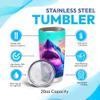 Hyturtle Personalized Gifts Shark Lover - Shark Printed Customized Name Stainless Steel Tumbler 20 oz With Lid - Idea Cute Sea Animal Lover Gifts For Women, Girl, Kids On Birthday, Christmas view 4