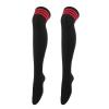 Sexy Black and White Striped Stockings Women's Over The Knee Thigh High Socks Women's Girls Warm Over The Knee Socks (Color : Red Strip) view 1