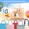 4Pcs Hooks Set Accessories Compatible for Bogg Bag, Insert Carabiner Key Chain Holder Charms, Compatible for Small & Large Beach Bags view 2