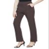 Urban CoCo Women's Yoga Dress Pants Stretchy Casual Slacks Straight Leg Work Pants with Pockets(Brown,XL) view 2