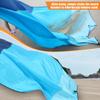 AnorTrek Beach Blanket Sandproof, Extra Large Beach Mat, Sand Free Mat Quick Drying, Lightweight, Soft & Durable Mat for Beach, Yard (Dark Blue & Blue, 6.6 x 6.6 FT (14 Person)) view 4