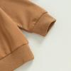 MAYUMMPY Baby Boys Girl Solid Color Outfit Sweatsuit Crewneck Sweatshirt Sweatpants Pants Set Fall Winter Clothes (Brown, 18-24 Months) view 4
