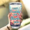 Hyturtle Personalized Gifts Shark Lover - I Just Freaking Love Sharks Customized Name Stainless Steel Tumbler 20 oz With Lid - Idea Cute Sea Animal Lover Gifts For Women, Girl On Birthday, Christmas view 4