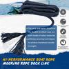Young Marine 3/8" | 1/2 X 15 Nylon Dock Lines Marine-Grade Double-Braided Nylon Dock Line with 12 Eyelet.Hi-Performance Boat Rope Mooring Rope Dock Line (Navy Blue, 1/2" 2 Pack: 20-30 Feet Boat) view 3