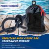 Young Marine 3/8" | 1/2 X 15 Nylon Dock Lines Marine-Grade Double-Braided Nylon Dock Line with 12 Eyelet.Hi-Performance Boat Rope Mooring Rope Dock Line (Navy Blue, 1/2" 2 Pack: 20-30 Feet Boat) view 4