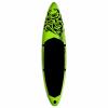 Gecheer Inflatable Stand Up Paddleboard, SUP Board with Adjustable Paddle, Removable Fin, Non-Slip Traction Pad, 120.1inx29.9inx5.9in for Recreational Paddling, Kayaking, Surfing, Adults view 2