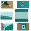 AnorTrek Beach Blanket Sandproof, Extra Large Beach Mat, Sand Free Mat Quick Drying, Lightweight, Soft & Durable Mat for Beach, Yard (Dark Green & Mint Green, 10 x 10 FT (19 Person)) view 3