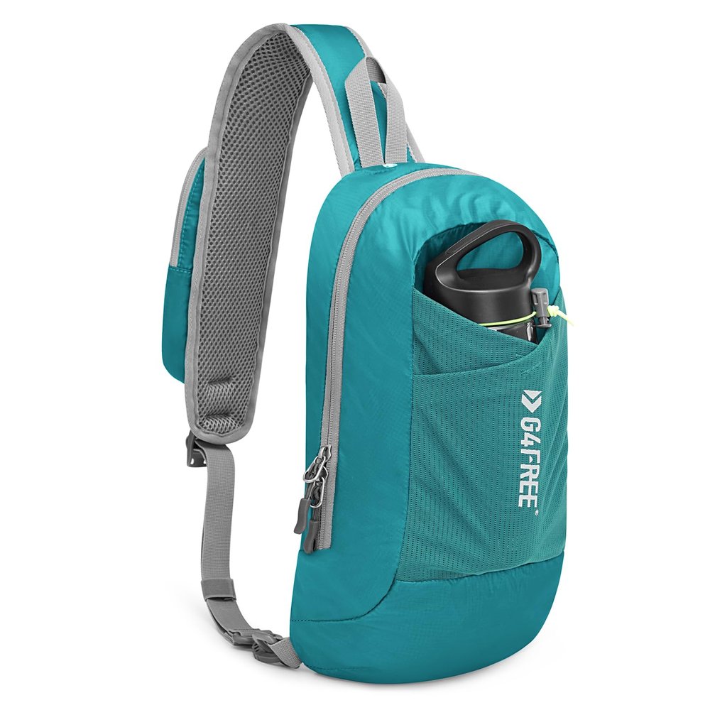 G4Free Sling Bag RFID Blocking Lightweight Crossbody Backpack Chest Shoulder Bag for Travel Sports Running