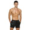 ABAFIP Men's Metallic Shiny Rave Dance Shorts Elastic Waist Hologram Reflective Music Festival Stage Dancewear Bottoms Costume Short Pants Black Medium view 4