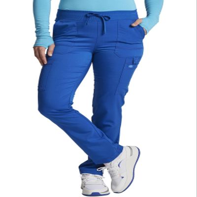 Dickies Cargo Pant for Women with Mid Rise Drawstring, 8 Pockets and Knit Waistband DK080, XS, Royal