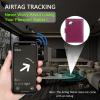Airtag Passport Holder Cover Wallet RFID Blocking Leather Case Travel Essentials Luggage Accessories Travel Must Have(118#Purple) view 4