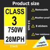 8 Pack Electric Bicycle Frame Identification Class Number Stickers Decals 2X 3.5 Inch - E-Bike Class Number Sign Mark Weatherproof E-Bike Stickers for Electric Bicycle,Class 3 750W 28MPH view 2