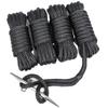 TUNORD 1/2 x 15' Marine-Grade Double-Braided Dock Line with 12 Eyelet.Hi-Performance Boat Rope Mooring Rope Dock Line (4 Pack, Black) view 1