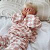 BOIBOKOKO Toddler Baby Boy Fall Winter Outfit Checkered Color Block Long Sleeve Sweatshirt Top Jogger Pants Cute Clothes Set (Pink, 4-5 Years) view 2