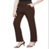 Urban CoCo Women's Yoga Dress Pants Stretchy Casual Slacks Straight Leg Work Pants with Pockets(L?Chocolate) view 2