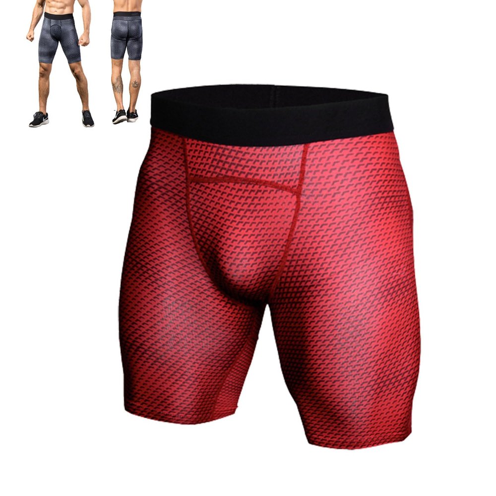 Ionic Energy Field Therapy Compression Shorts for Men,Men's Tight PRO Shorts Sports Fitness Running,Men's Quick Dry Shorts (1PCS-D,L)