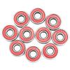 10pcs ABEC-7 Red Sealed Deep Groove Skateboard Ball Bearing 608RS 9x22x6mm Ball Bearing view 2