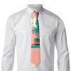 Beautiful Potted Green Plants Men'S Anti-Fluttering Buckle Design Tie, For Business Wedding Party Daily Dress With, Value For Money view 4