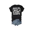 Have The Day You Deserve T-Shirt V Neck Have The Day You Deserve Tank Have The Day You Deserve Tank Womens Funny Letter Tank Top Short Sleeve Loose T Shirt Black view 3