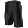 KGKE Mens-Swim-Jammers Athletic-Swimwear Quick-Dry-Shorts Durable-Team-Swimsuits - Drawstring Competition Swimming Soft UPF50+ (Black-WF, L) view 1