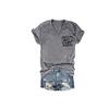 Have The Day You Deserve T-Shirt V Neck Have The Day You Deserve Tank Have The Day You Deserve Tank Womens Funny Letter Tank Top Short Sleeve Loose T Shirt Grey view 2